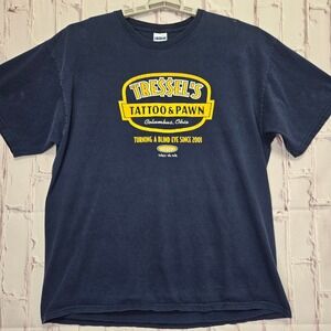 Smack Apparel Michigan TShirt Navy Tressel Tattoo Pawn Ohio State Parody Mens XL